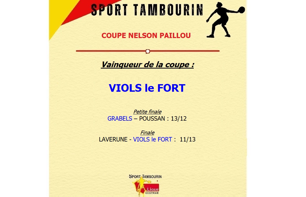 COUPE NELSON PAILLOU